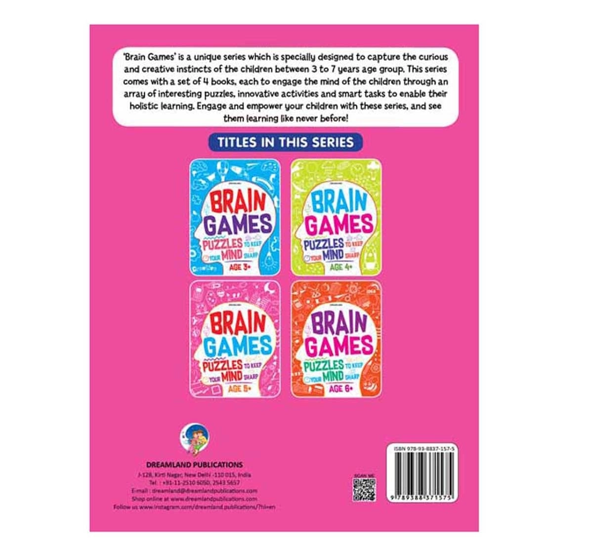 Dreamland Paperback Brain Games Books for Kids 5Y+, Multicolour