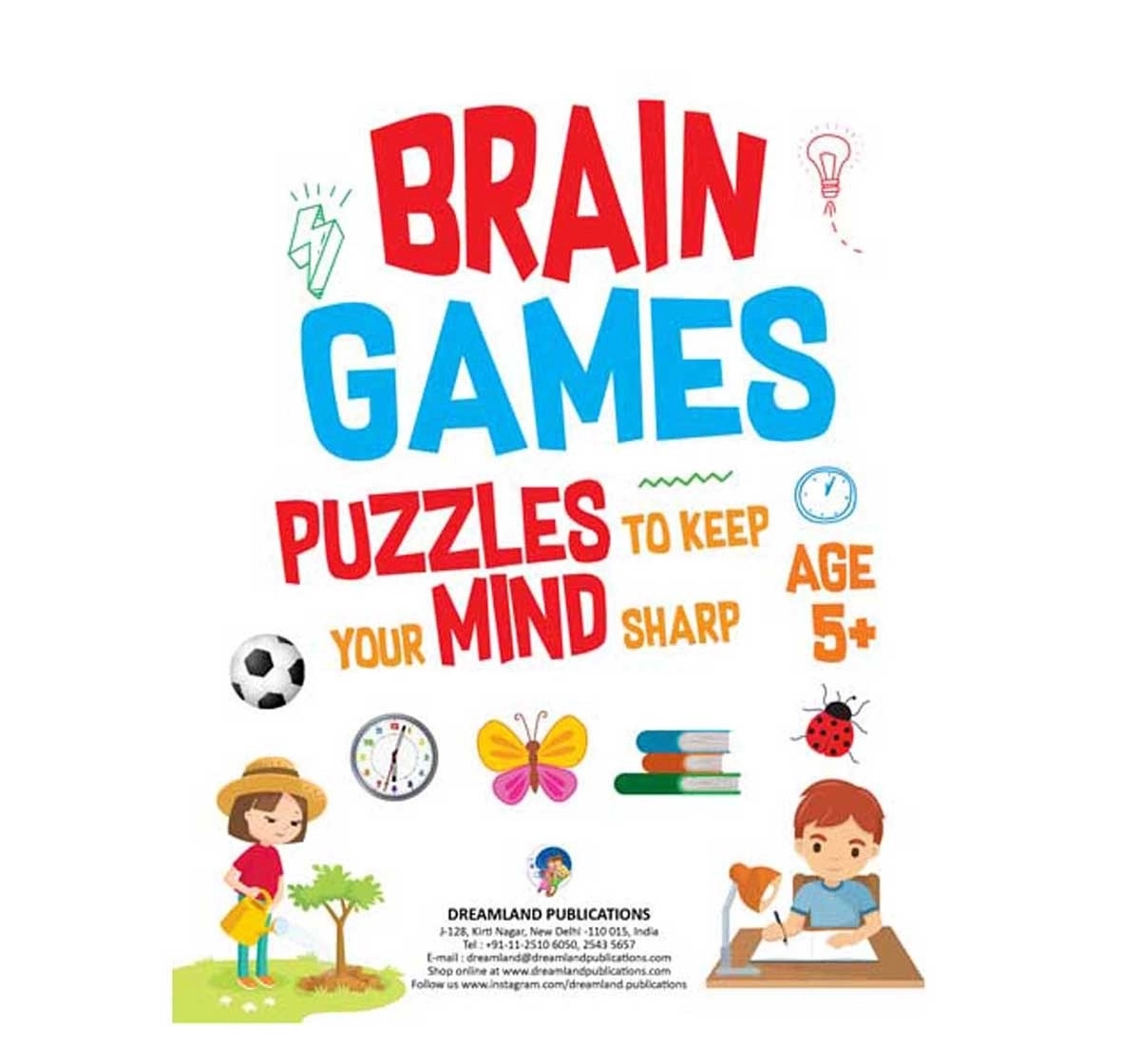 Dreamland Paperback Brain Games Books for Kids 5Y+, Multicolour