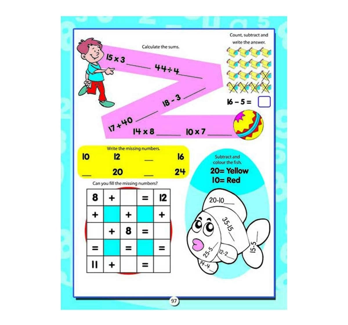 Dreamland Paperback 1001 Activities Book for Kids 5Y+, Multicolour