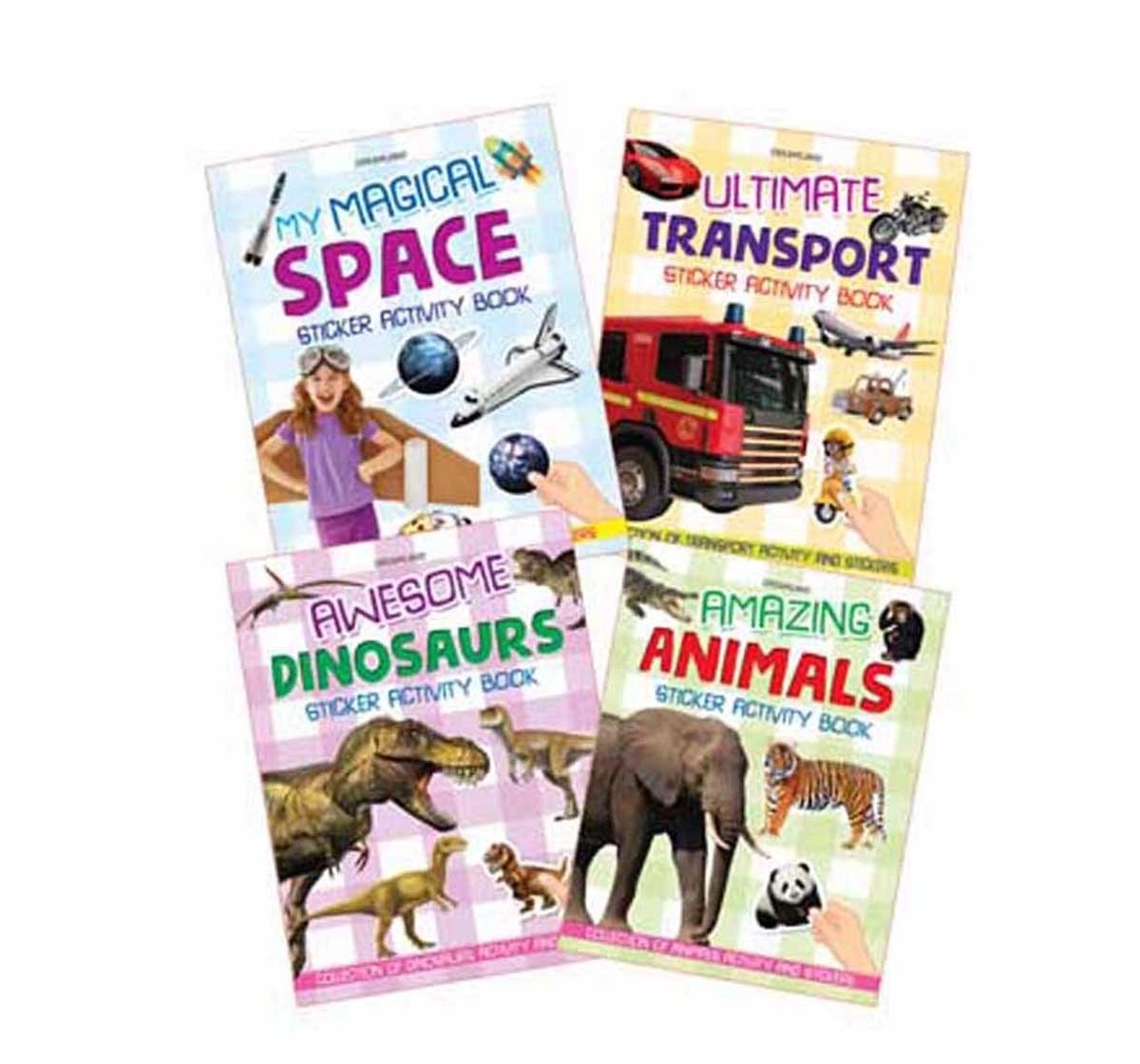 Dreamland Paperback Sticker Activity Set of Book for Kids 4Y+, Multicolour