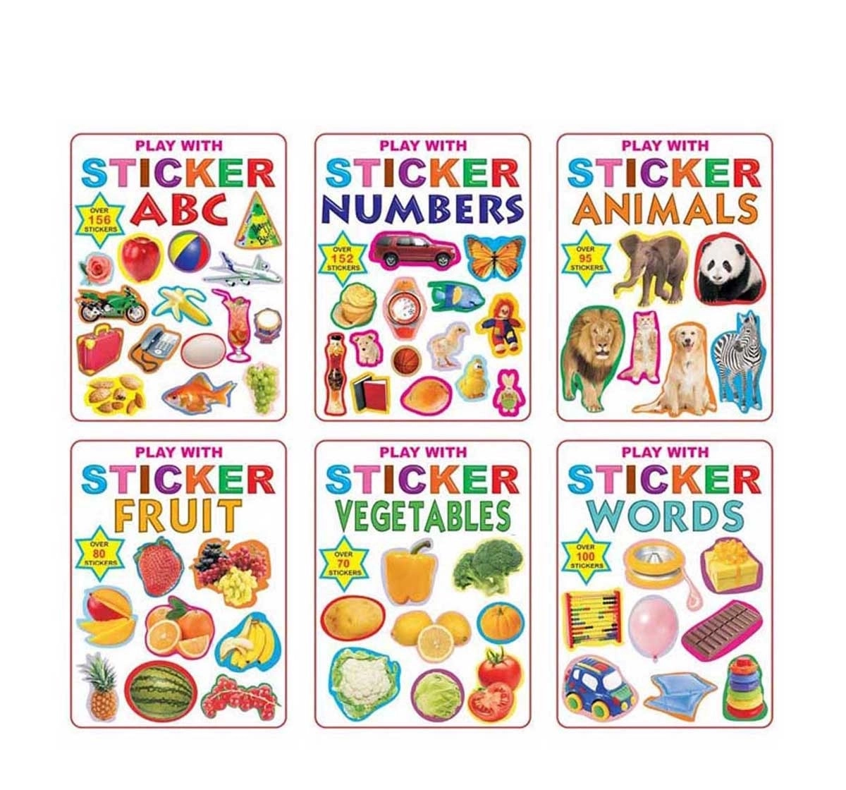 Dreamland Paperback Sticker Pack of 6 Books for Kids 3Y+, Multicolour
