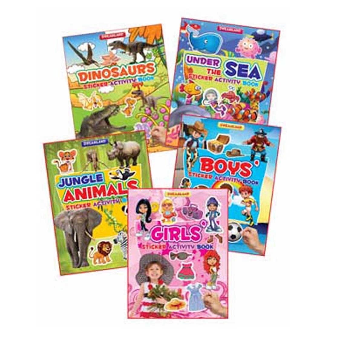 Dreamland Paperback Sticker Activity Pack Books for Kids 4Y+, Multicolour