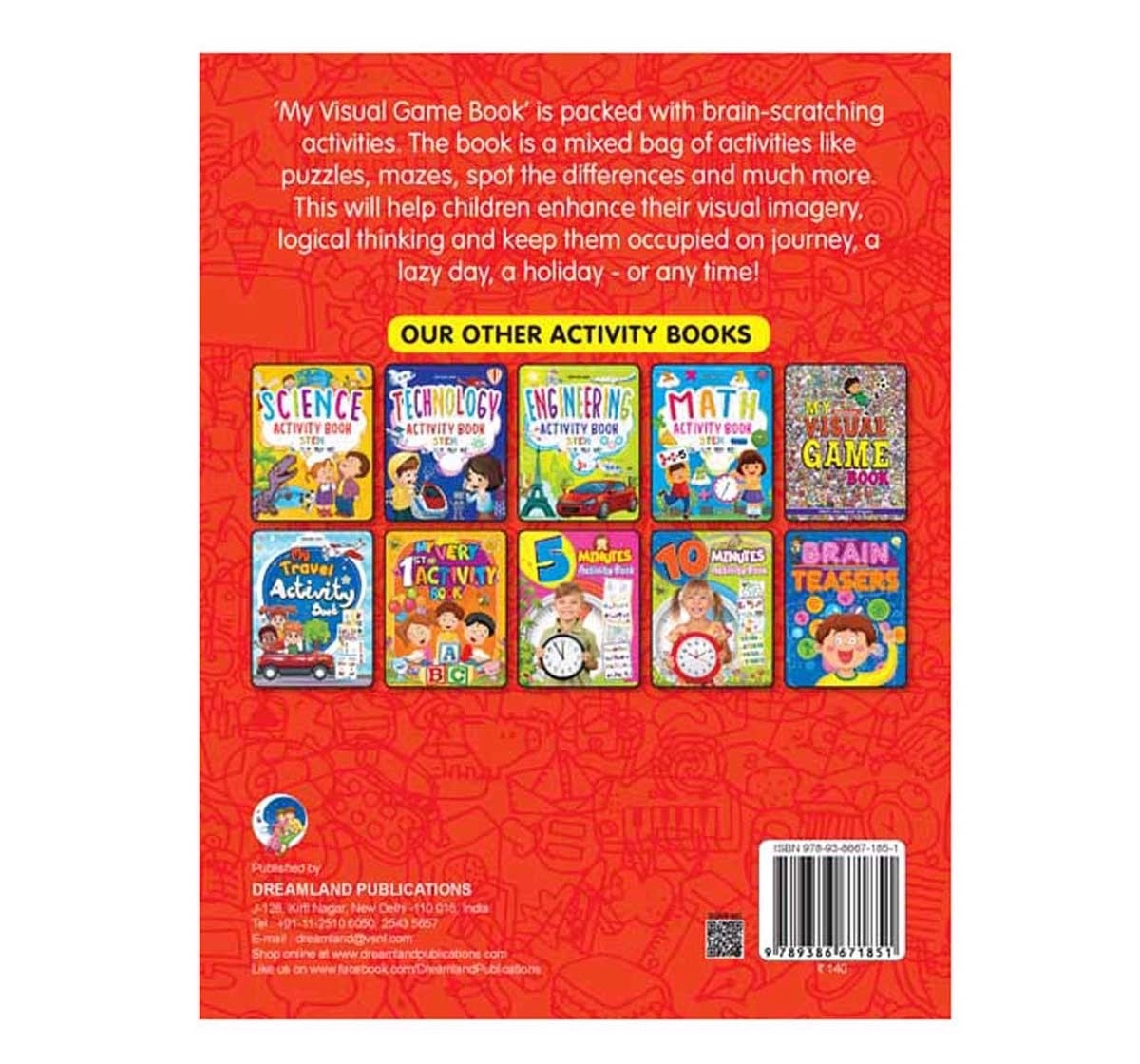 Dreamland Paperback My Visual Game Book for Kids 9Y+, Multicolour