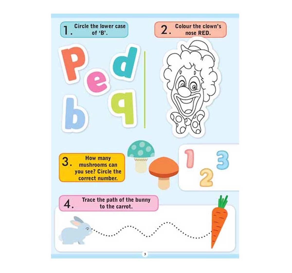 Dreamland Paperback Brilliant Brain Activity Book for Kids 3Y+, Multicolour