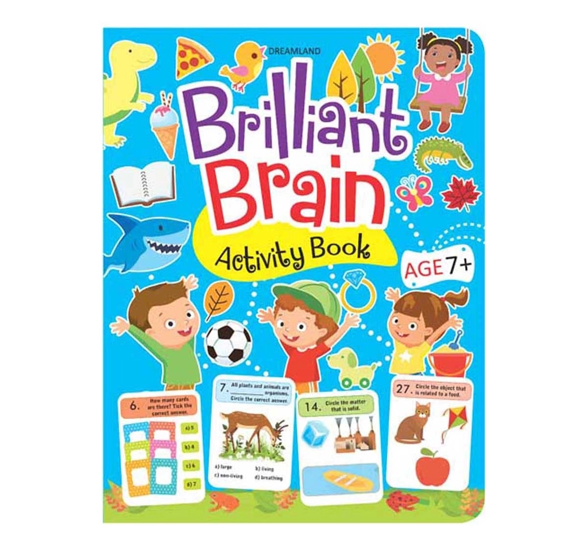 Dreamland Paperback Brilliant Brain Activity Book for Kids 7Y+, Multicolour