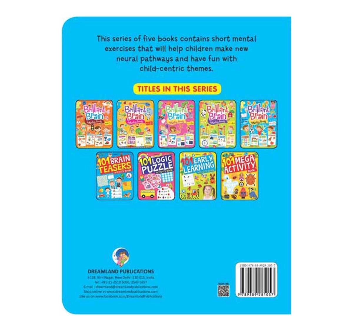 Dreamland Paperback Brilliant Brain Activity Book for Kids 7Y+, Multicolour