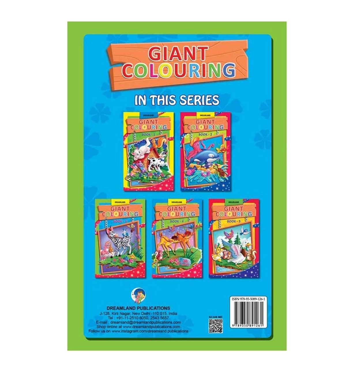Dreamland Giant Colouring Book 3, 24 Pages, Paperback