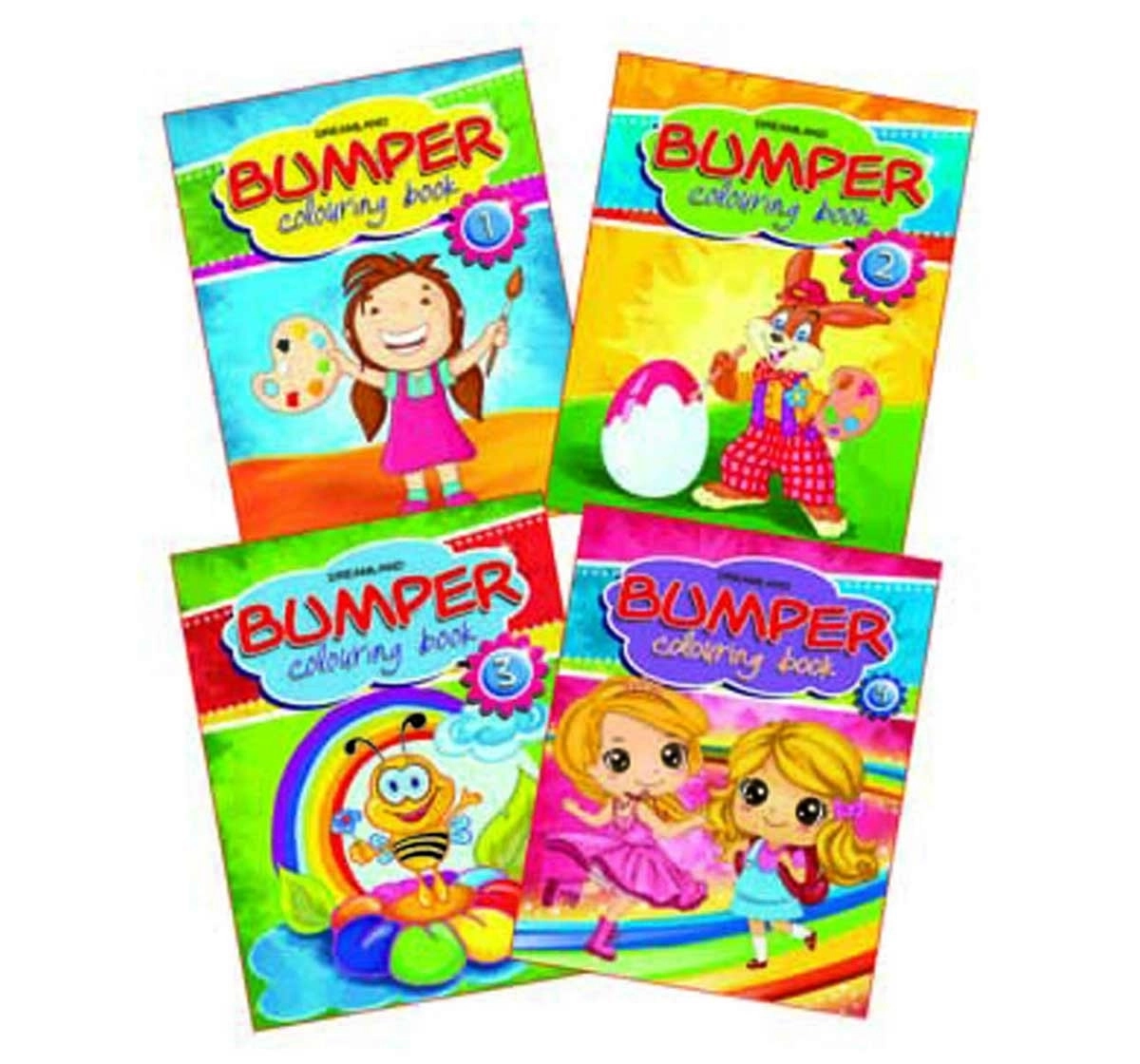 Dreamland Paperback Bumper Colouring Pack Books for Kids 3Y+, Multicolour