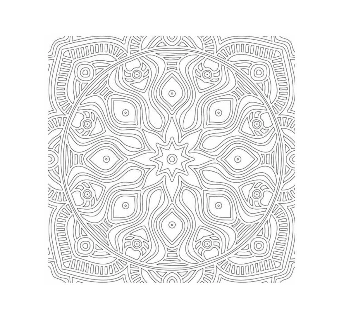 Dreamland Paperback Refreshing Mandala Part 1 Colouring Book for Adults 3Y+, Multicolour