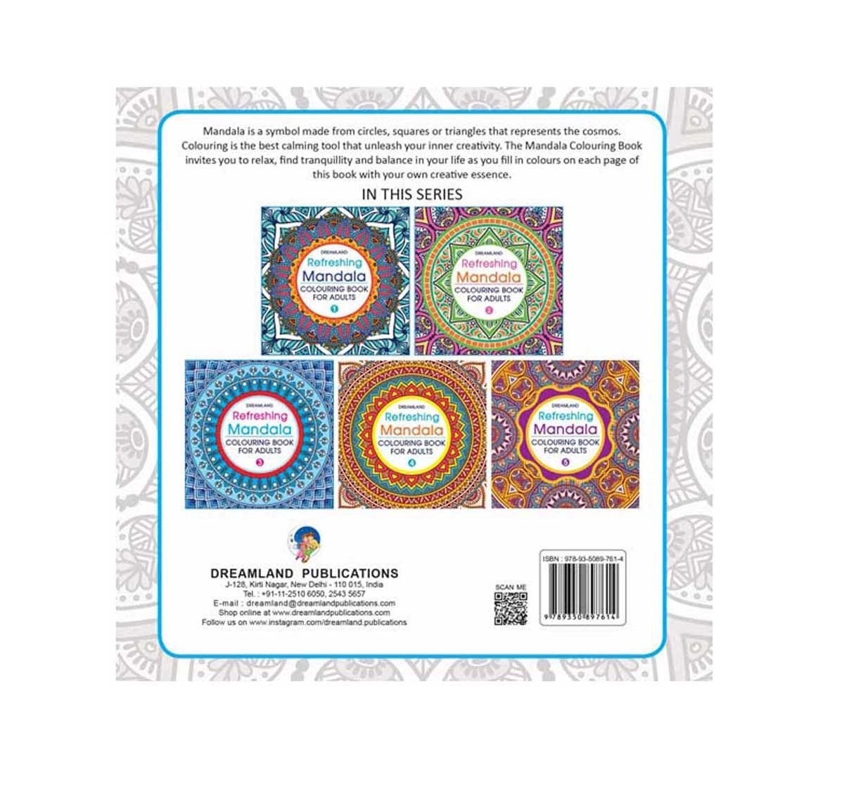 Dreamland Paperback Refreshing Mandala Part 2 Colouring Book for Adults 3Y+, Multicolour
