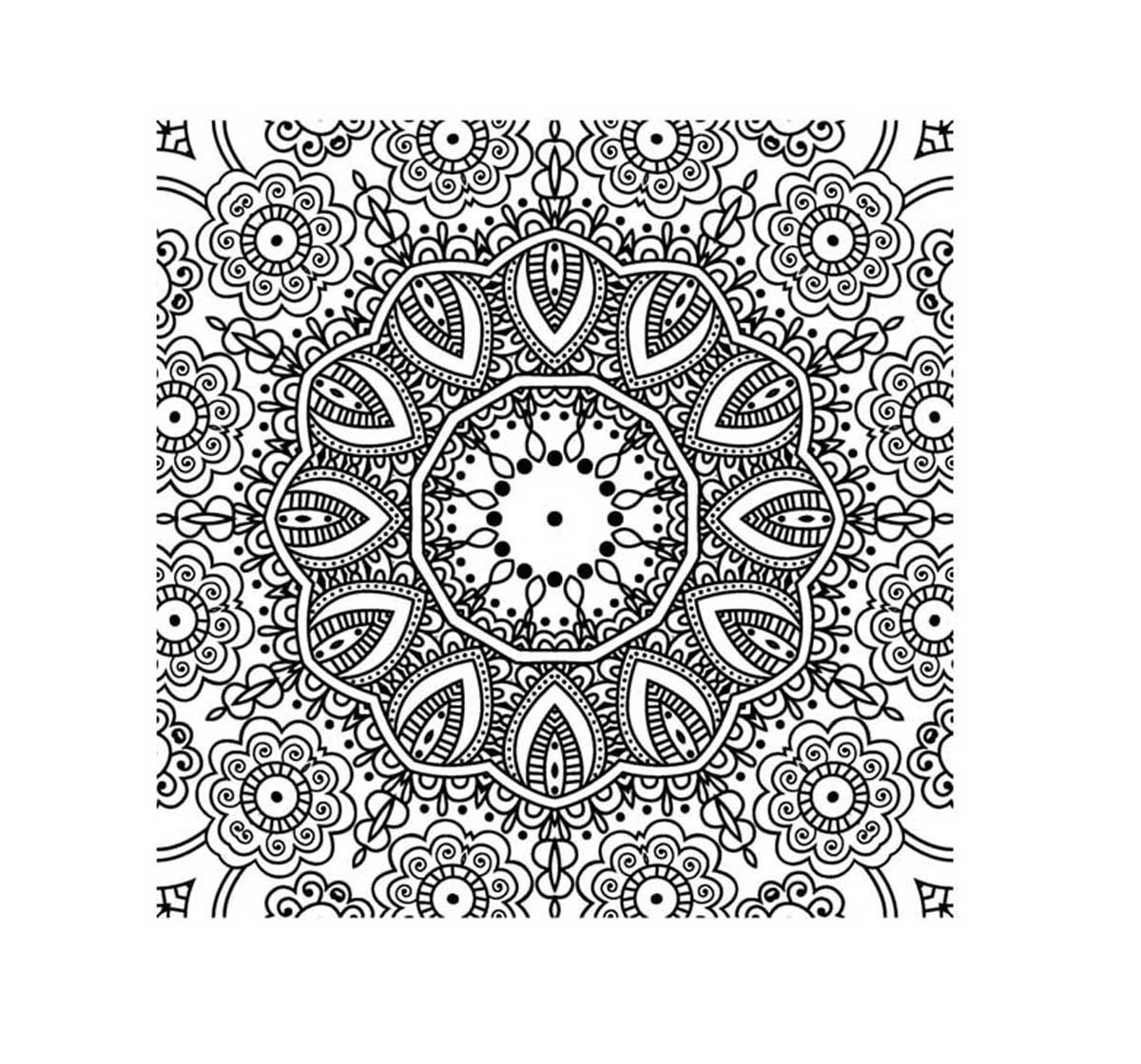 Dreamland Paperback Refreshing Mandala Part 3 Colouring Book for Adults 3Y+, Multicolour