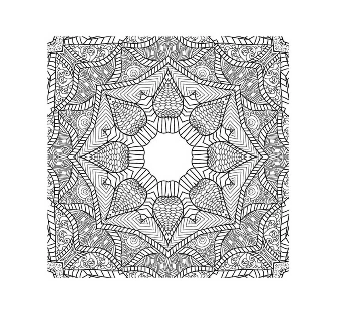 Dreamland Paperback Refreshing Mandala Part 3 Colouring Book for Adults 3Y+, Multicolour