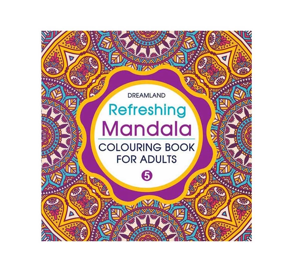 Dreamland Paperback Refreshing Mandala Part 5 Colouring Book for Adults 3Y+, Multicolour
