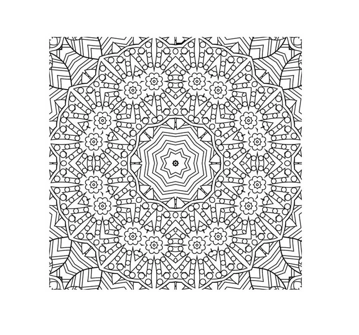 Dreamland Paperback Refreshing Mandala Part 5 Colouring Book for Adults 3Y+, Multicolour
