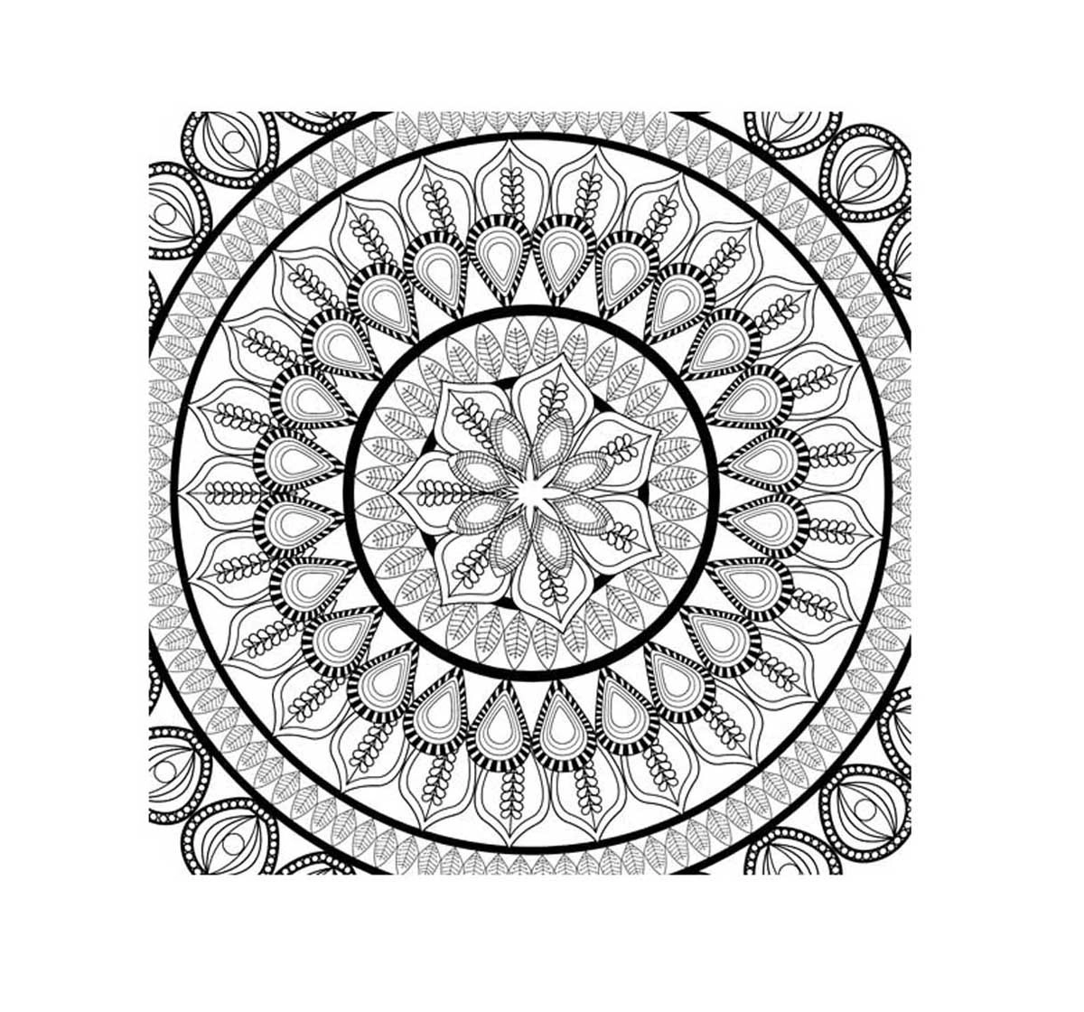 Dreamland Paperback Refreshing Mandala Part 5 Colouring Book for Adults 3Y+, Multicolour