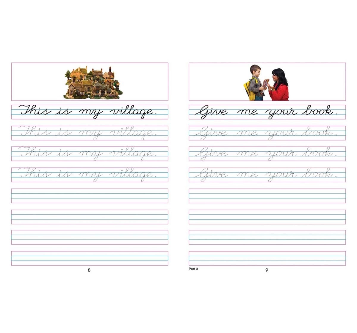 Dreamland Paperback Cursive Writing Book for Kids 3Y+, Multicolour