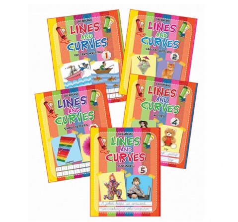 Dreamland Paperback Lines and Curves Pack Books for Kids 3Y+, Multicolour