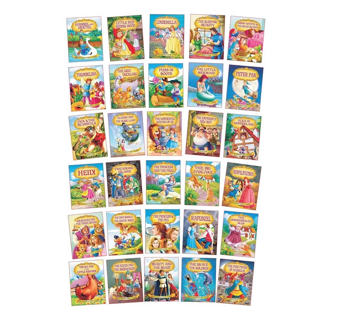 Dreamland Paperback Uncle Moon 30 Pack Books for Kids 2Y+, Multicolour