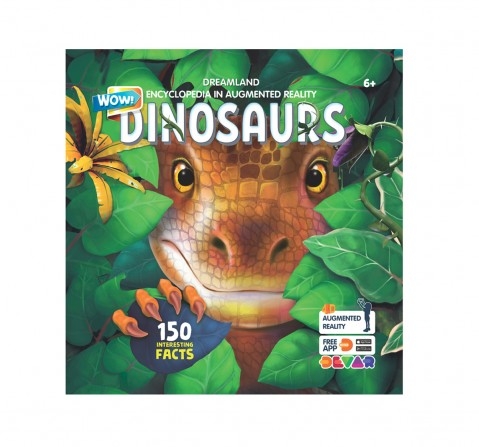 Dreamland Paperback WOW Encyclopedia Dinosaurs Book for Kids 6Y+, Multicolour