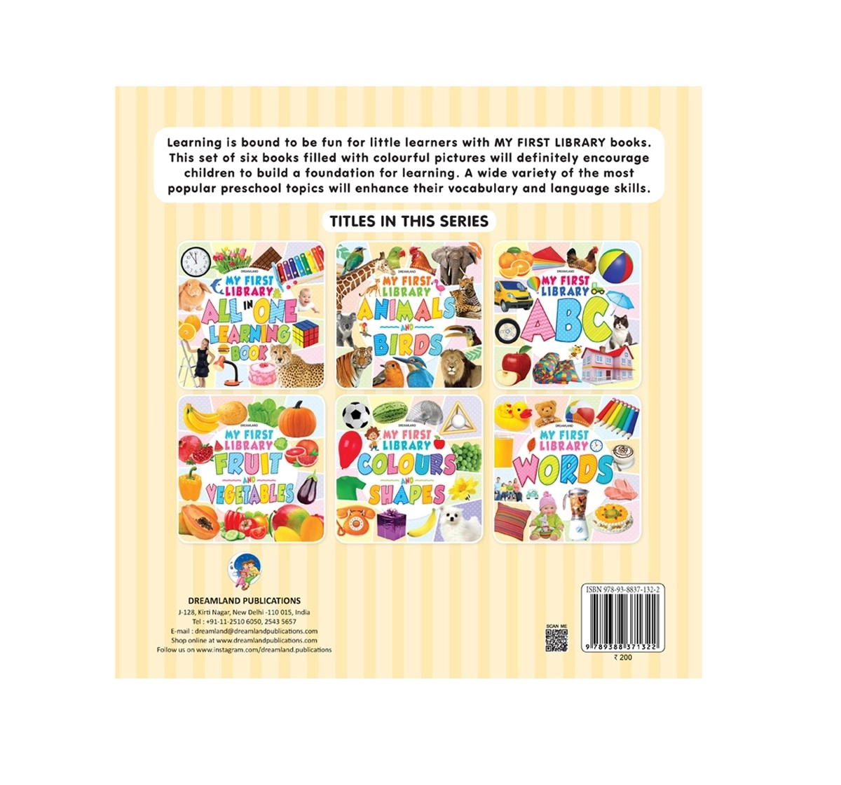 Dreamland Paperback My First Library Colours Book for Kids 1Y+, Multicolour