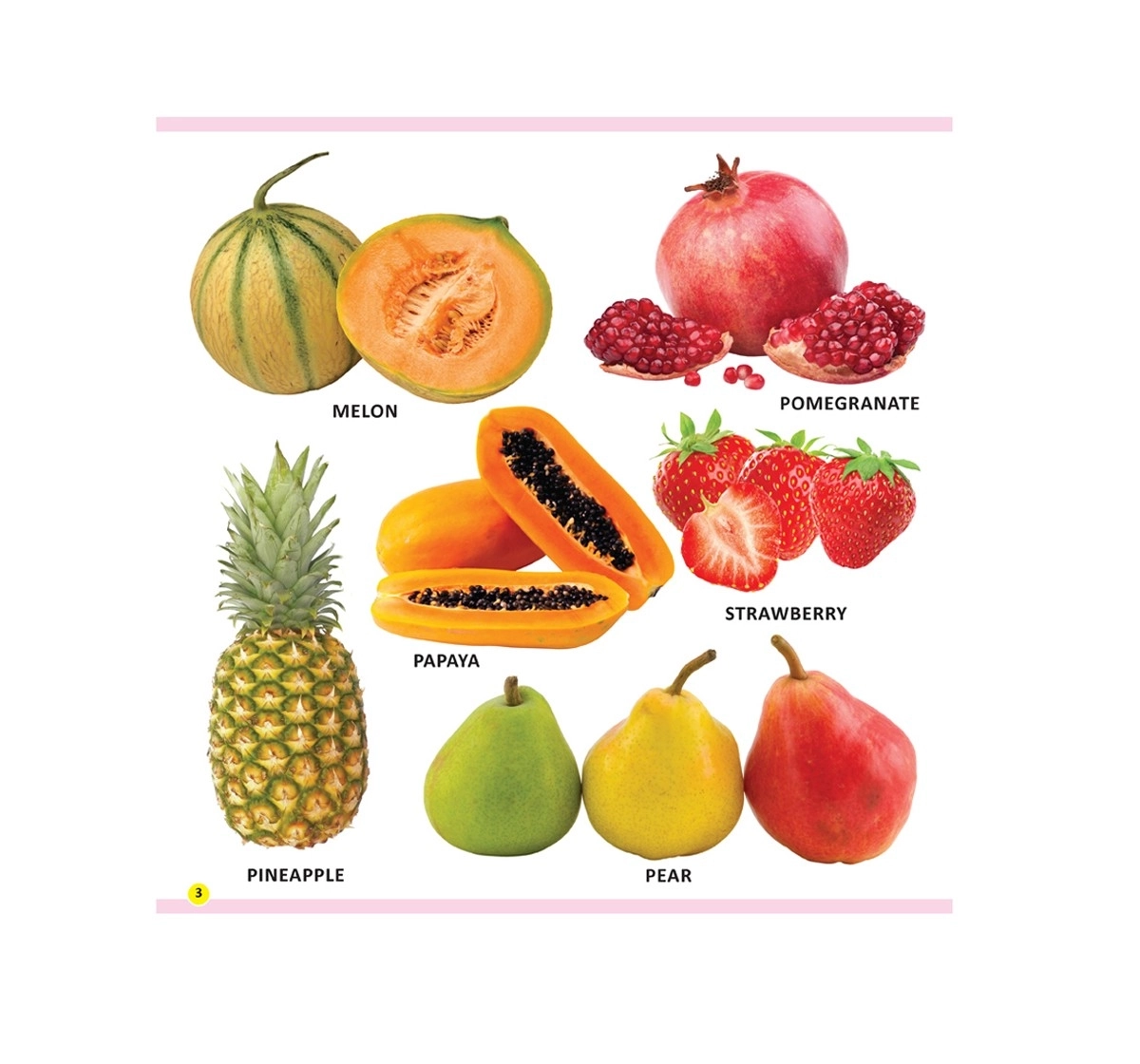 Dreamland Paperback My First Library Fruits Book for Kids 1Y+, Multicolour