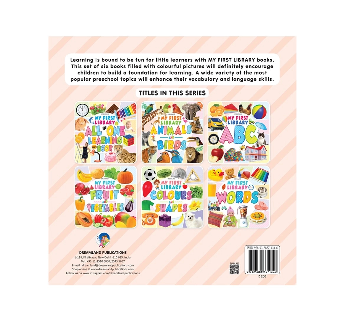 Dreamland Paperback My First Library Fruits Book for Kids 1Y+, Multicolour