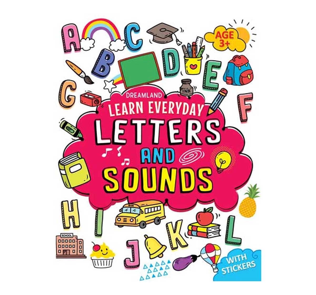 Dreamland Paperback Learn Letters and Sounds Book for Kids 3Y+, Multicolour