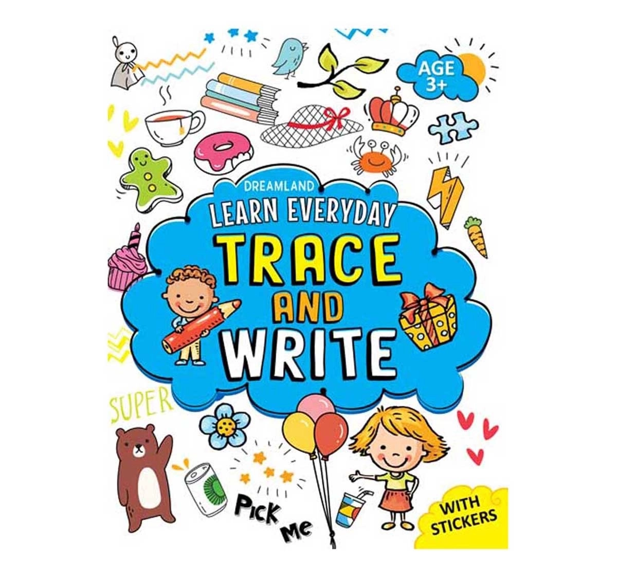 Dreamland Paperback Learn Trace and Write Book for Kids 3Y+, Multicolour