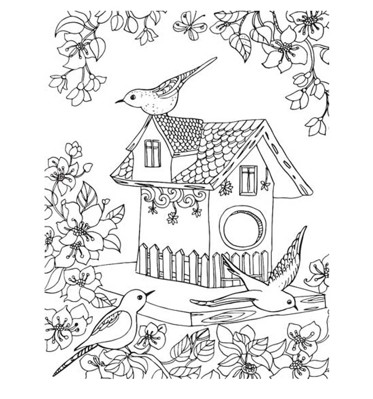 Dreamland Countryside Colouring Book For Adults, 32 Pages, Paperback