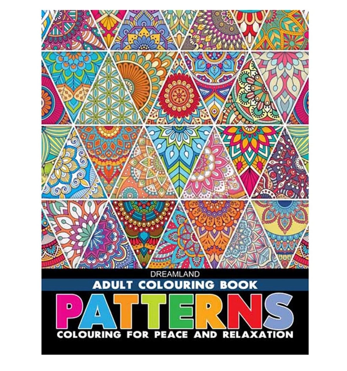 Dreamland Patterns Colouring Book For Adults, 32 Pages, Paperback