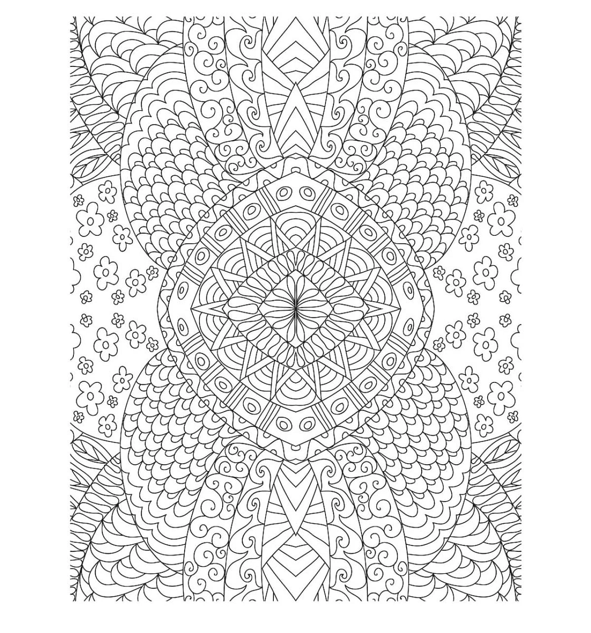 Dreamland Patterns Colouring Book For Adults, 32 Pages, Paperback