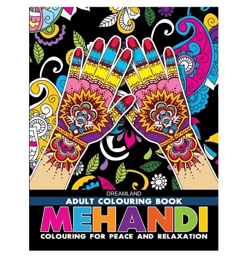 Dreamland Mehandi Colouring Book For Adults, 32 Pages, Paperback