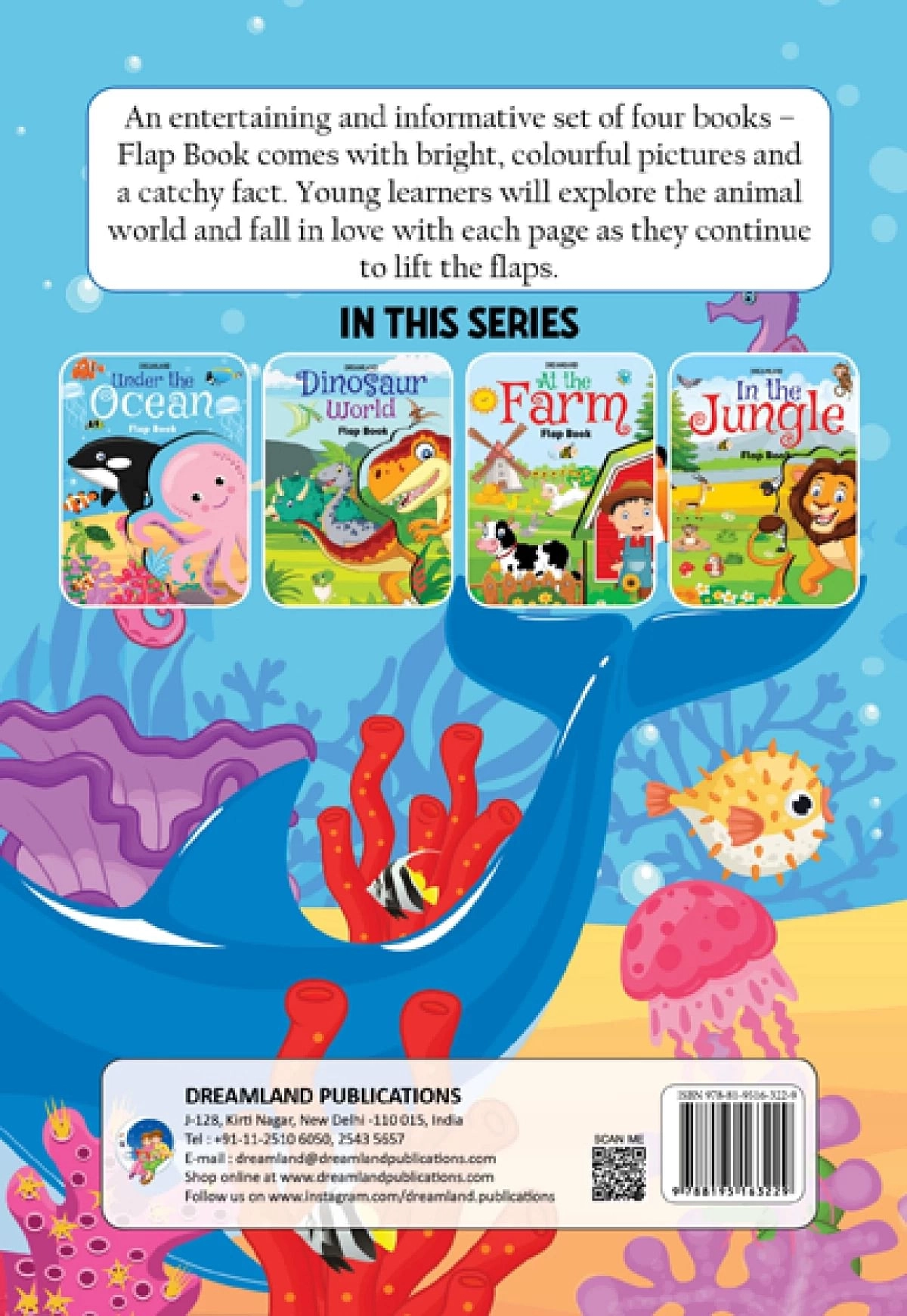 Dreamland Flap Book Under The Ocean, 10 Pages, Paperback