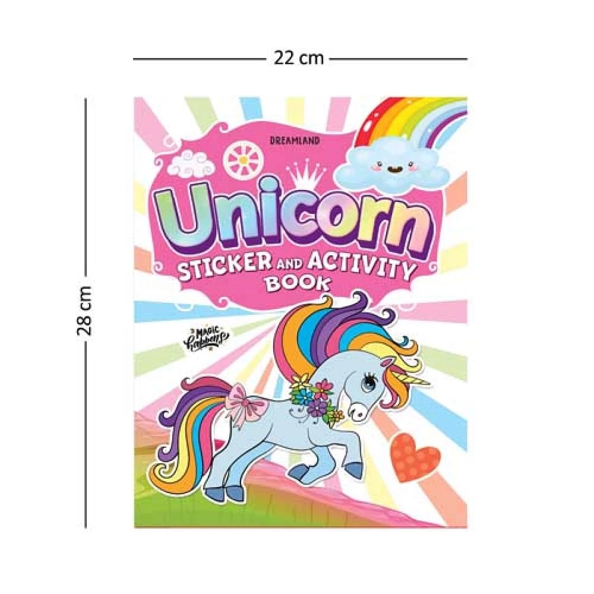 Dreamland My Magical Unicorn Sticker And Activity Book For Children, With Bright Stickers To Decorate, 40 Pages, Paperback