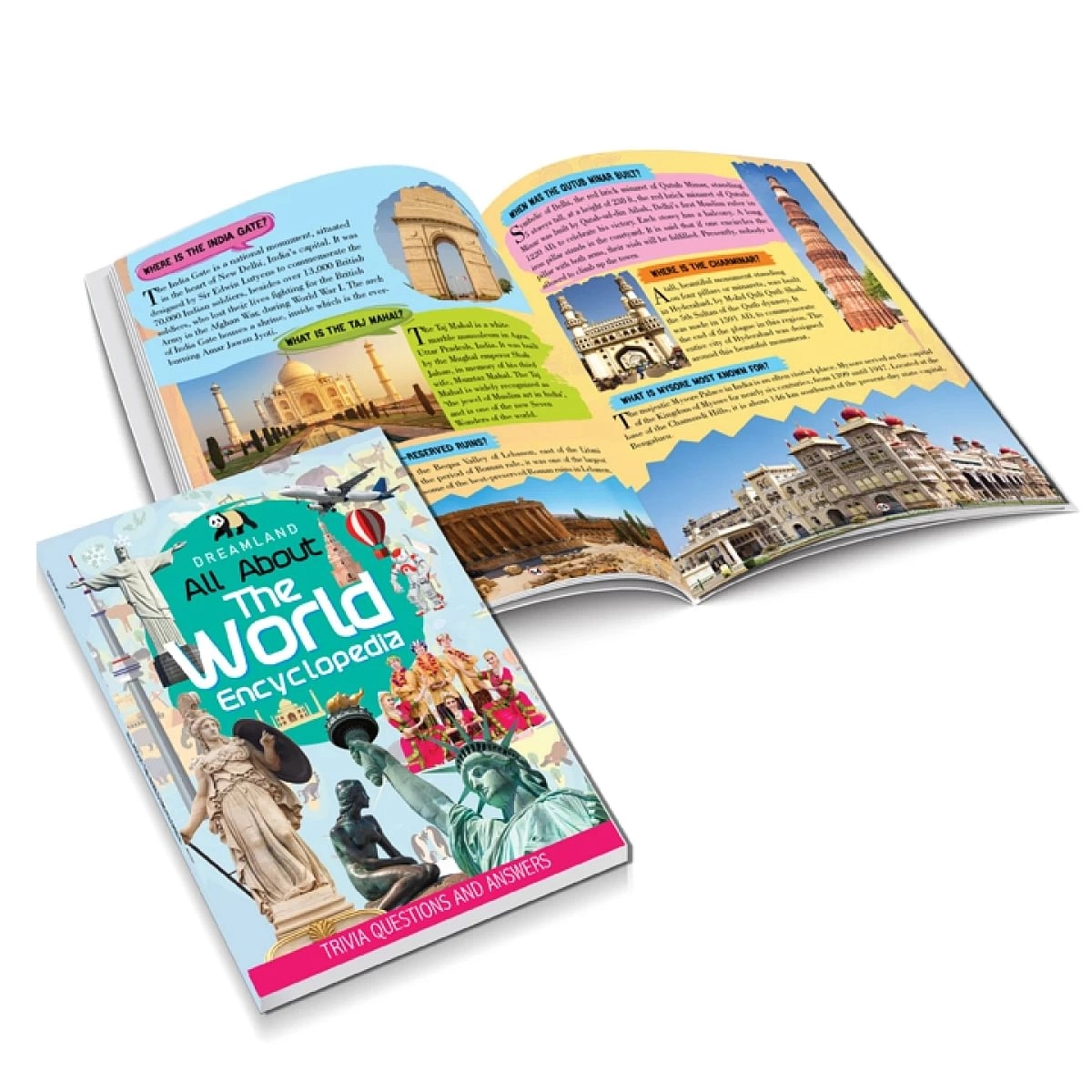 Dreamland The World Encyclopedia For Children, All About Trivia Questions And Answers, 64 Pages, Paperback