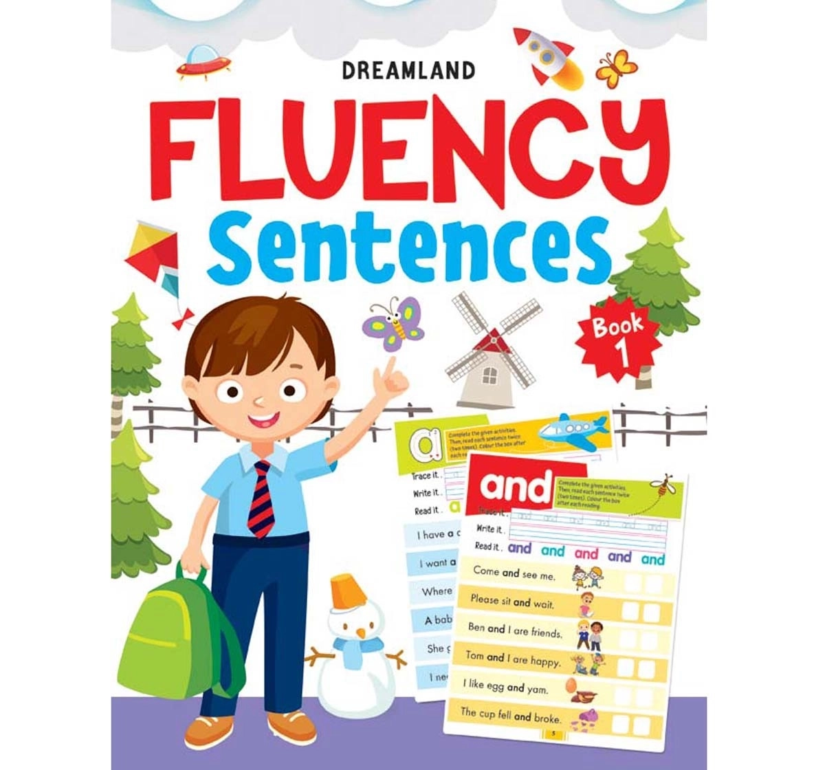 Dreamland Paperback Fluency Sentences Book Part 1 for Kids 4Y+, Multicolour