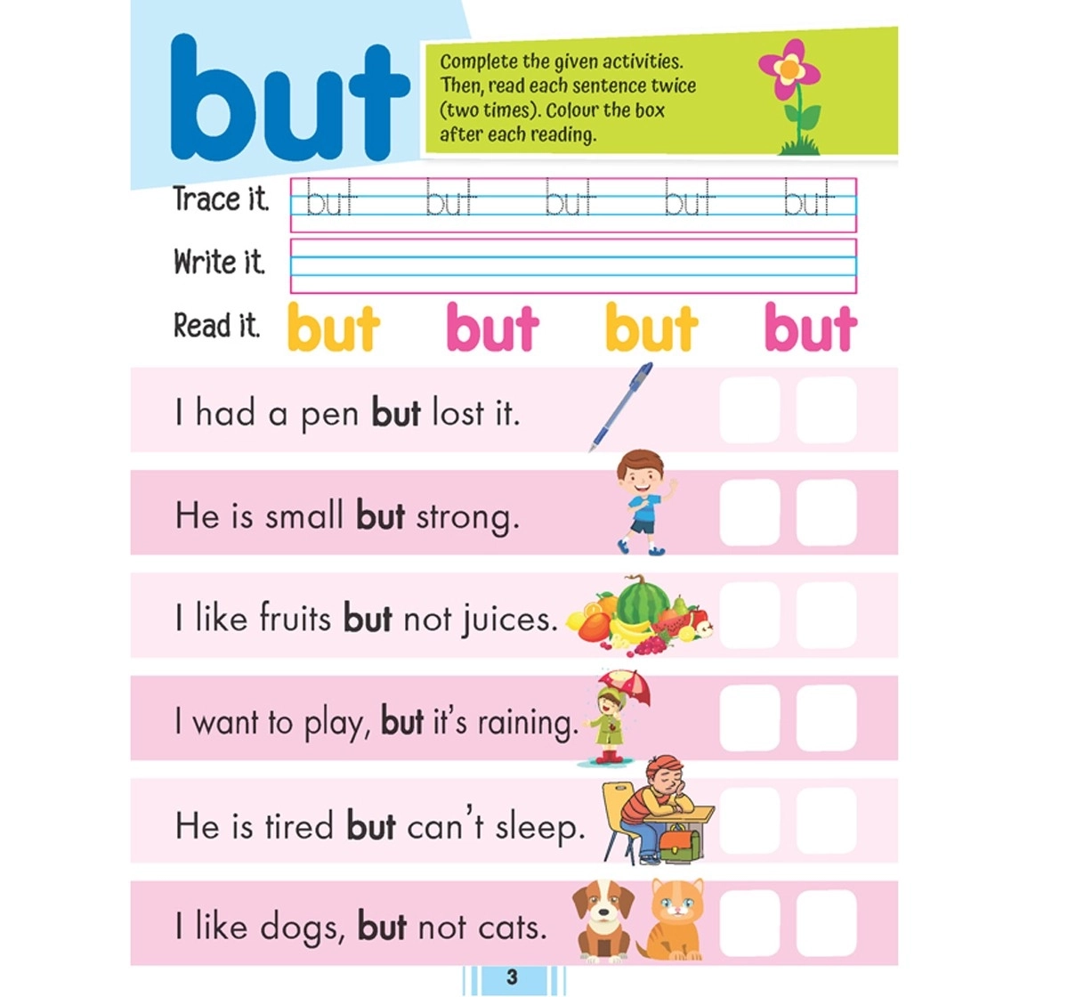 Dreamland Paperback Fluency Sentences Book Part 2 for Kids 4Y+, Multicolour