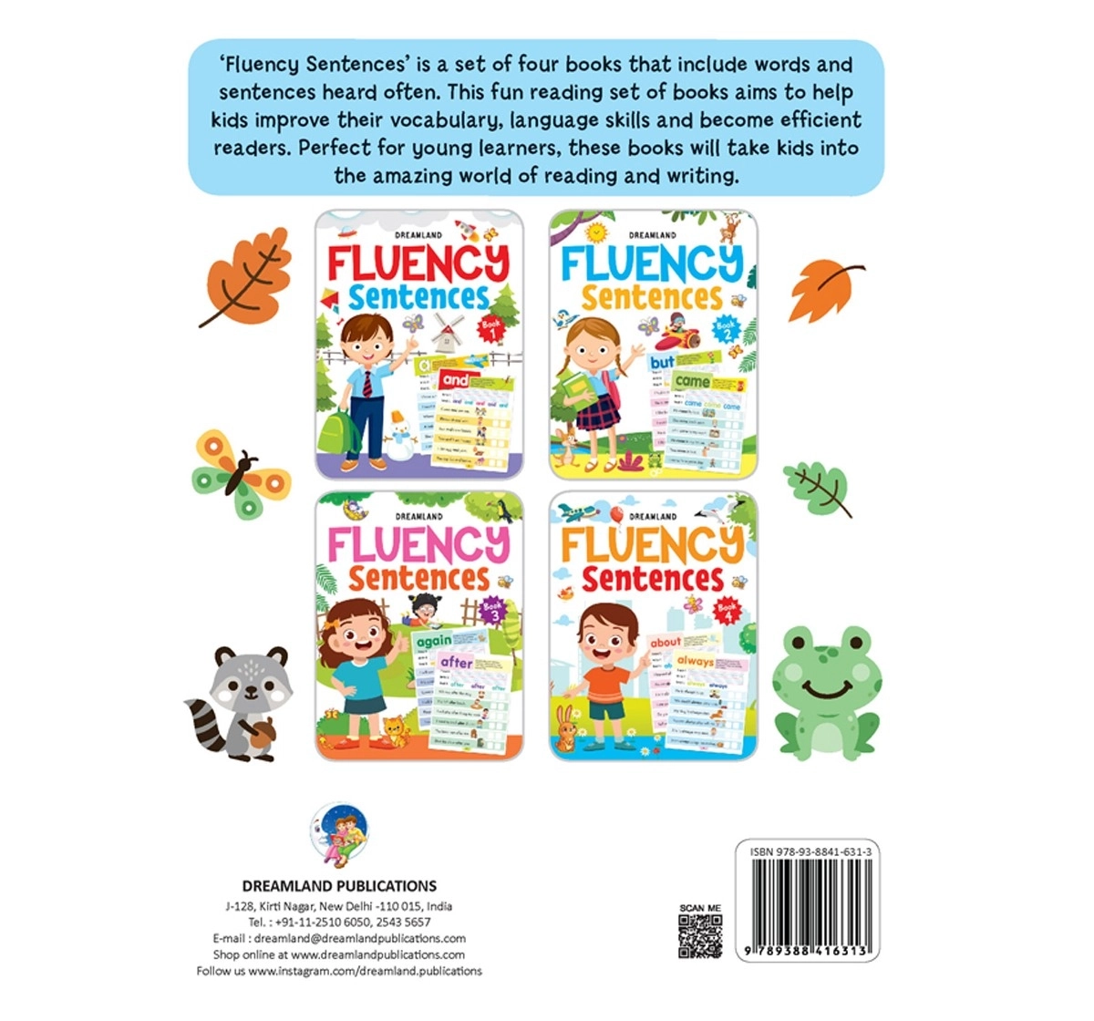Dreamland Paperback Fluency Sentences Book Part 2 for Kids 4Y+, Multicolour