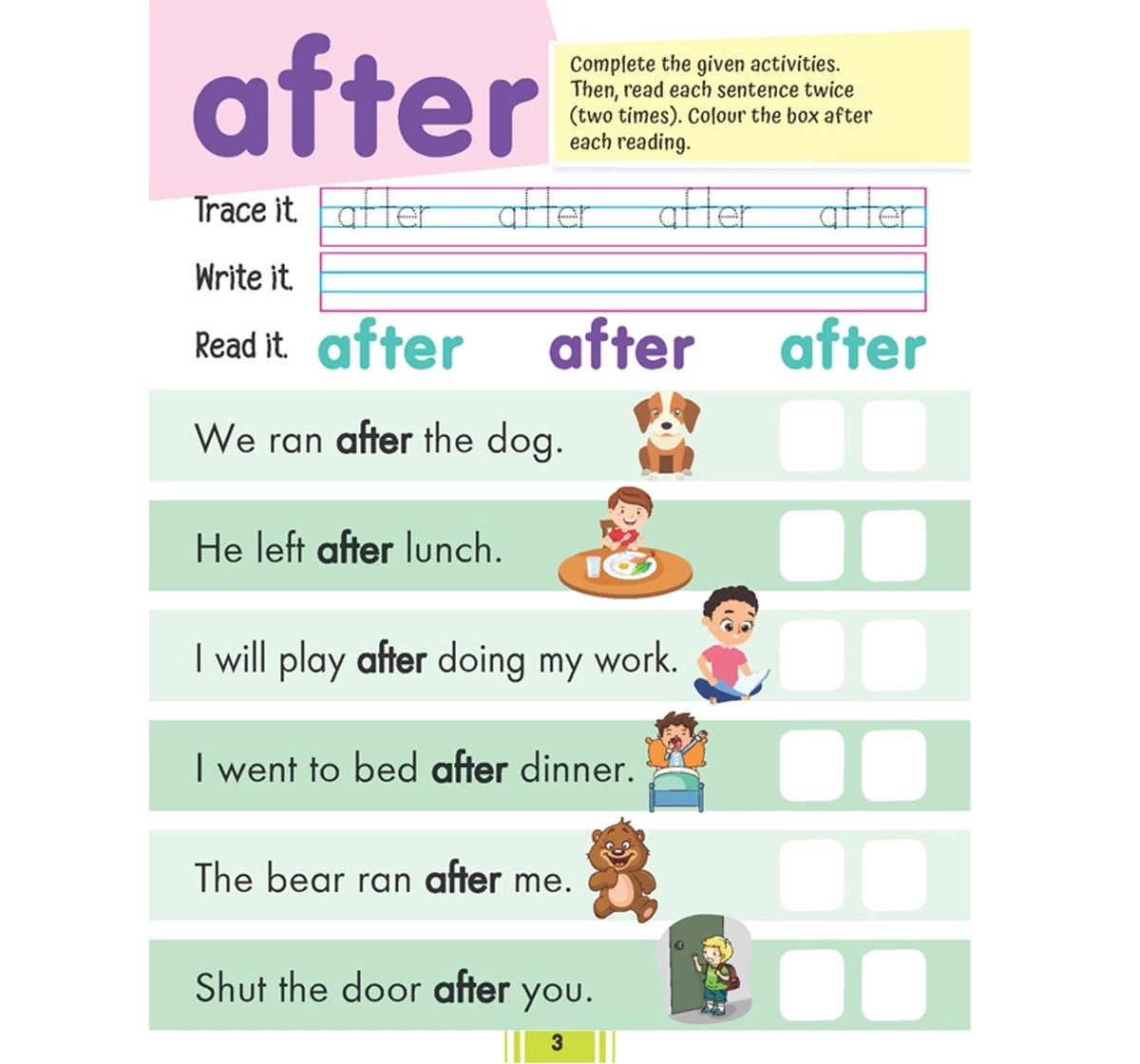 Dreamland Paperback Fluency Sentences Book Part 3 for Kids 4Y+, Multicolour