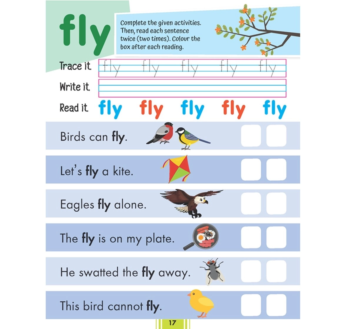 Dreamland Paperback Fluency Sentences Book Part 3 for Kids 4Y+, Multicolour