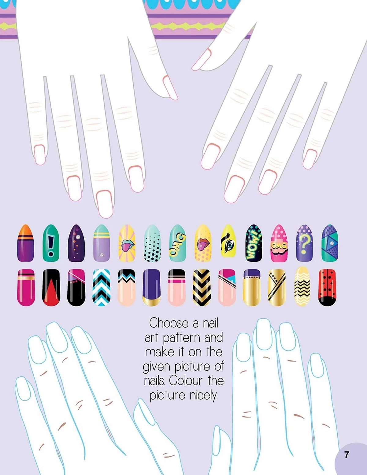 Dreamland Nail Art And Hair Style- Create And Colour Your Own Nail Art With 150 Glitter Stickers, 48 Pages, Paperback