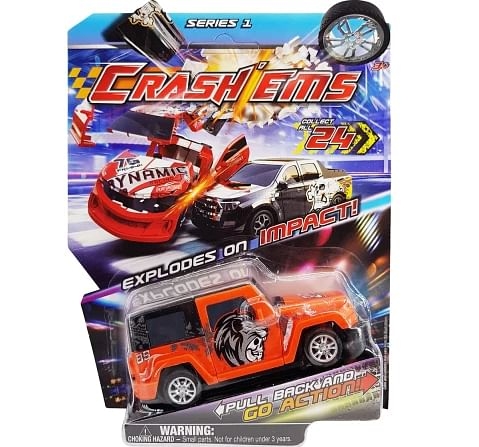 Crashems Trail Blazer Pull Back Car for kids 3Y+, Multicolour