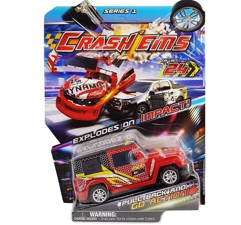 Crashems Predatorian Pull Back Car for kids 3Y+, Multicolour