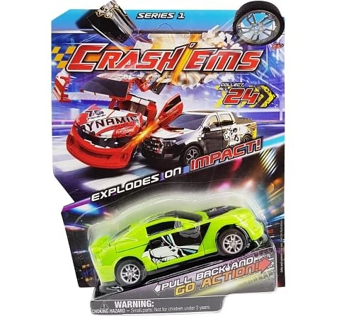 Crashems Tornado Pull Back Car for kids 3Y+, Multicolour