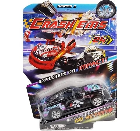 Crashems Katana Pull Back Car for kids 3Y+, Multicolour