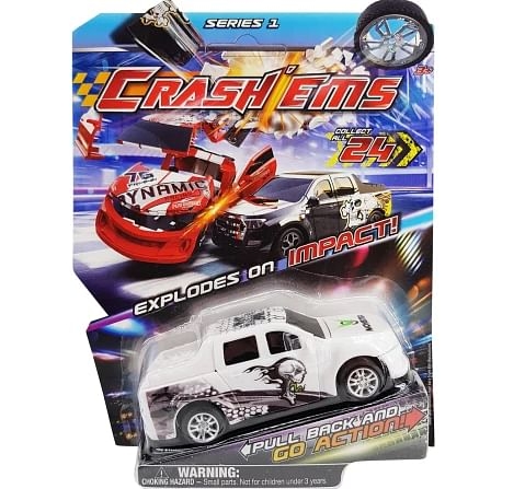 Crashems Monster Pull Back Car for kids 3Y+, Multicolour