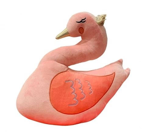 Huggable Cuddly Swan By Fuzzbuzz Stuffed Toy, Soft Toys For Kids, Cute Plushies, 40 Cm, Pink, 0M+