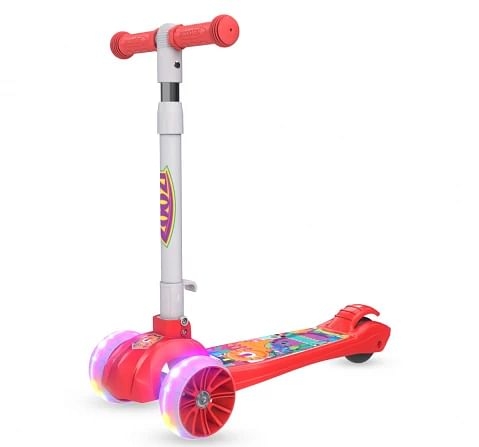 Zoozi 3 Wheel Electric Led Scooter, Multicolour3Y+