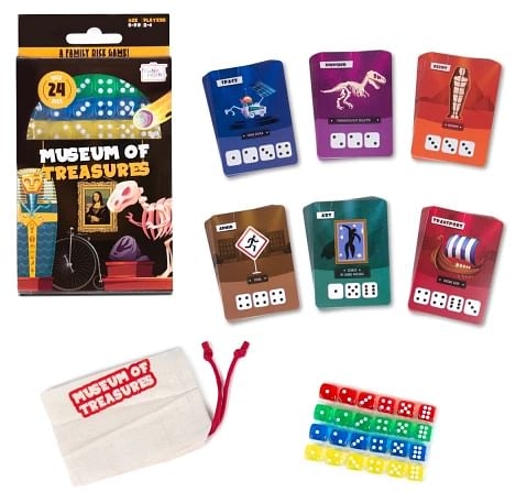 Trunk Works Museum of Treasures Card Game for kids 8Y+, Multicolour