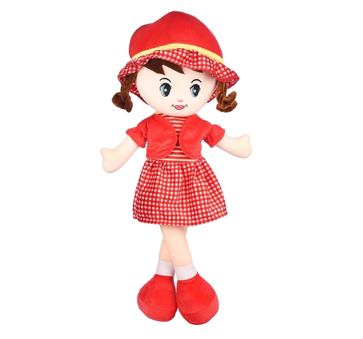 Toytales Winky Doll 100Cm Rag Dolls Red 3Y+